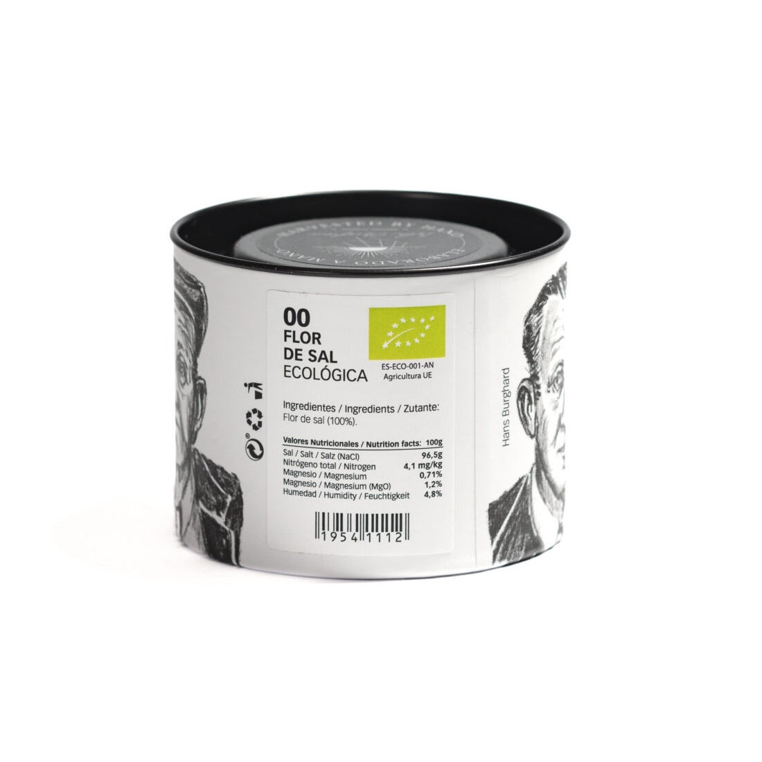 Flor de Sal 100 g tin from Salinas del Alemán