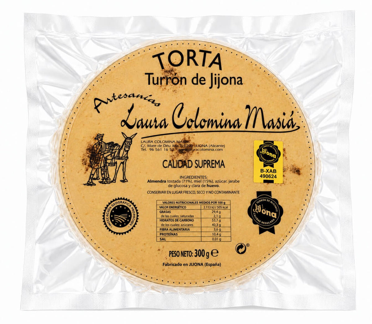Torta Turrón de Jijona 300 g pack from Laura Colomina Masiá